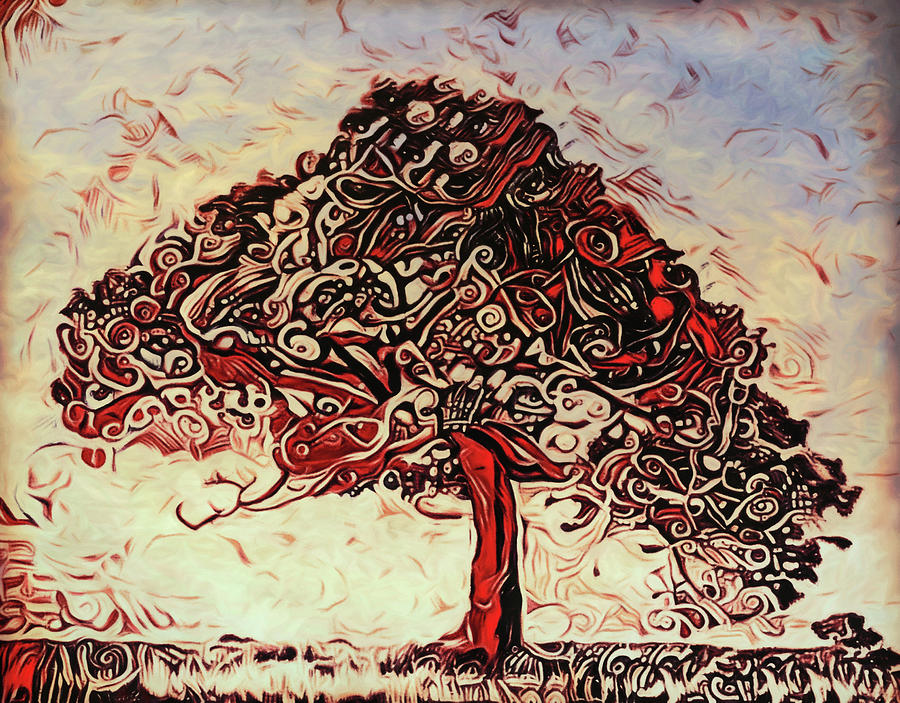 Tree of Alternative Life Digital Art by Susan Maxwell Schmidt