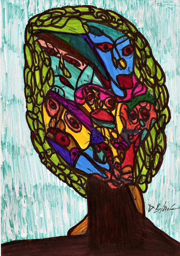 Tree of Creative Thought Drawing by Darrell Black