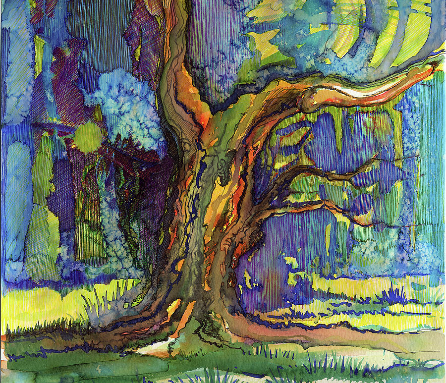 Tree Drawing - Tree of Diderot by Eima BLANK Tree Drawing - Tree of Diderot by Eima BLANK