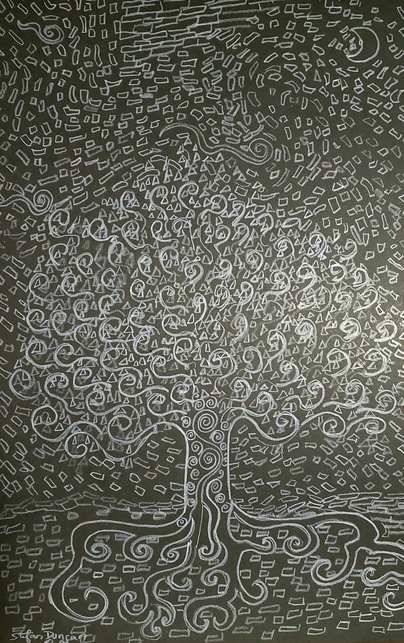Sweet Dreams Tree Drawing by Stefan Duncan