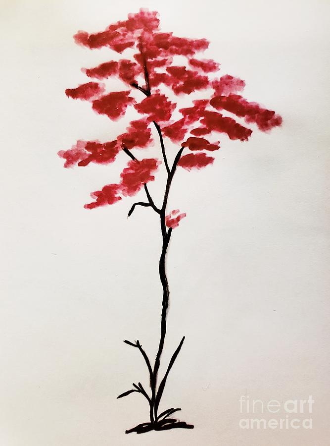 Tree of Grace Painting by Margaret Welsh Willowsilk