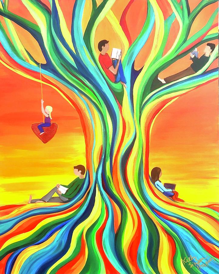Tree of Hope Painting by Kelly Simpson Hagen