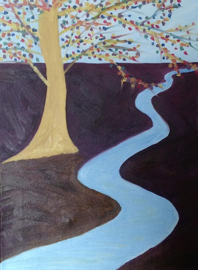 Tree of Life Abstract  Painting by Barbara Magor
