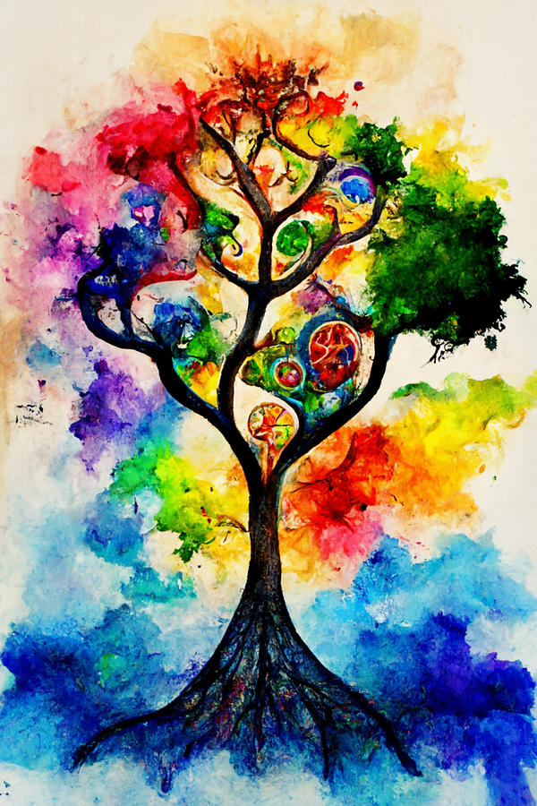 Tree of Life Digital Art by Claudia Machado - Pixels