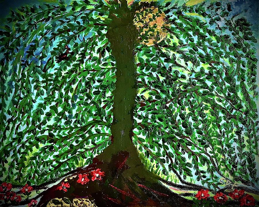 Tree of life for Peace and Hope Painting by Carol Daniel Faust