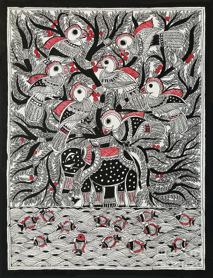 Tree of life Painting by Jyotika Shroff