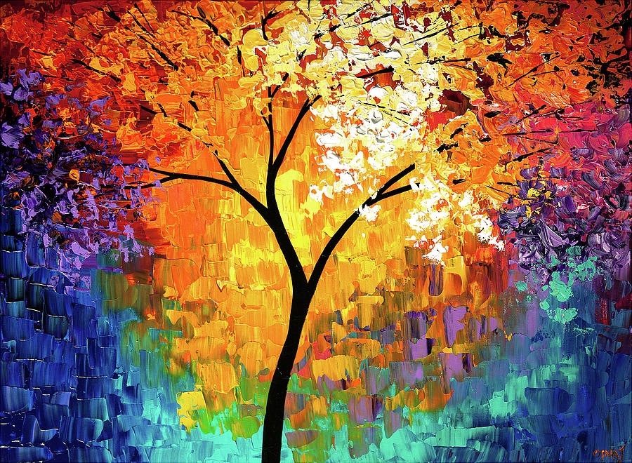 Tree of Life Painting by Osnat Tzadok - Fine Art America