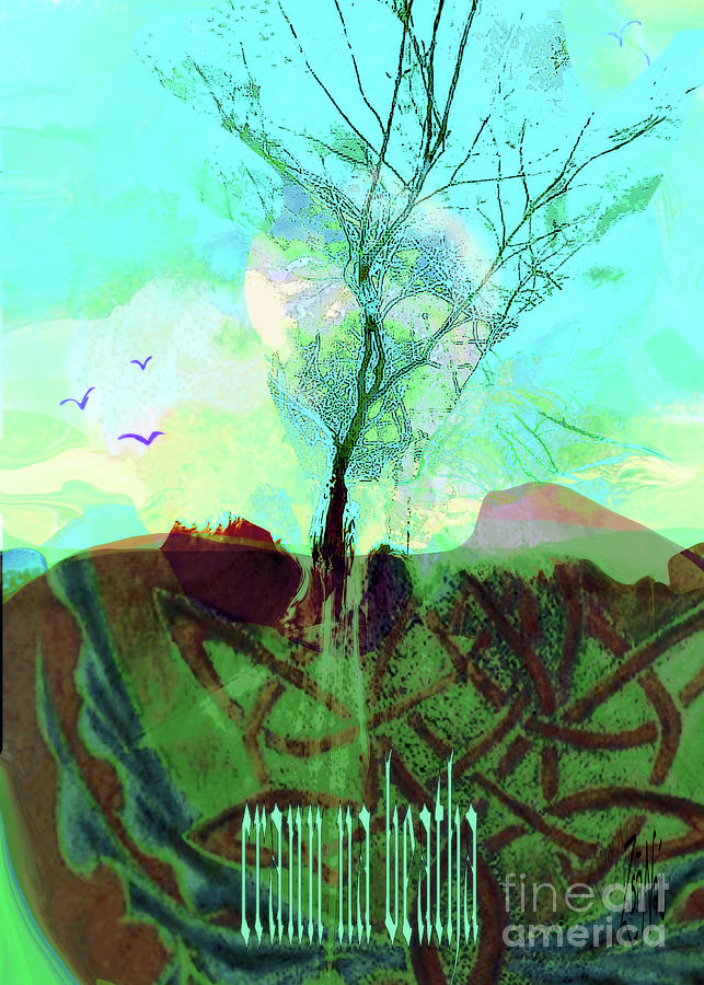 Tree Of Life- Winter Mixed Media by Zsanan Studio