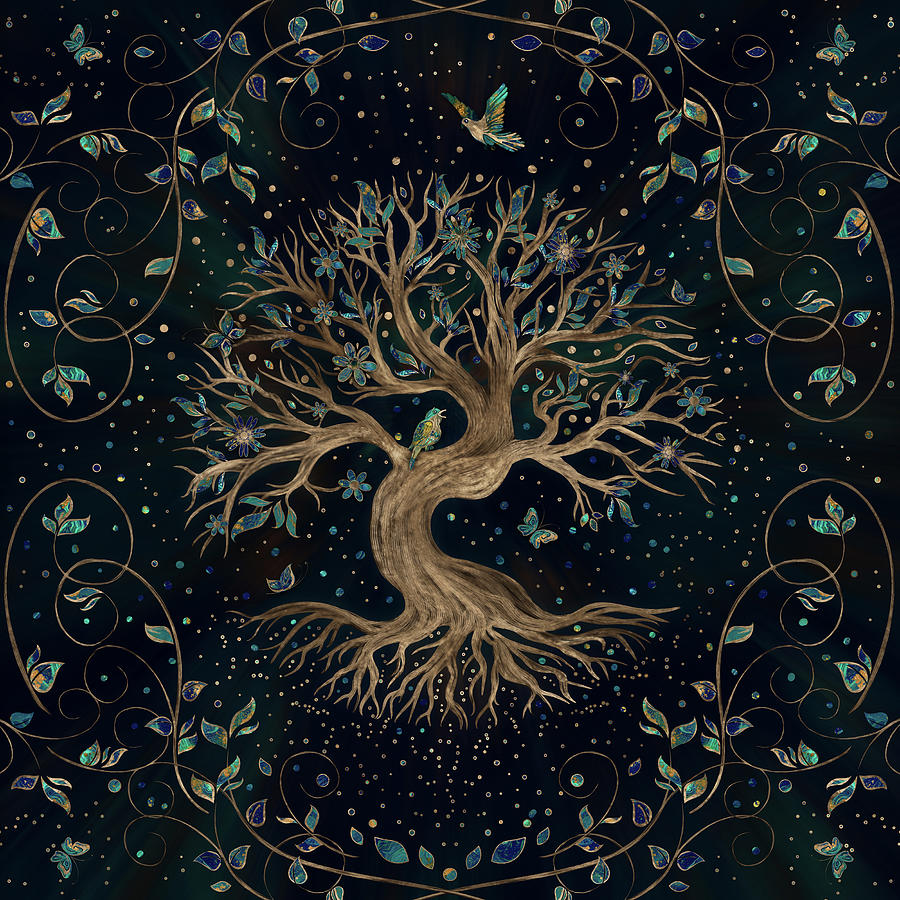 Tree of Life - Yggdrasil Digital Art by Lioudmila Perry | Pixels