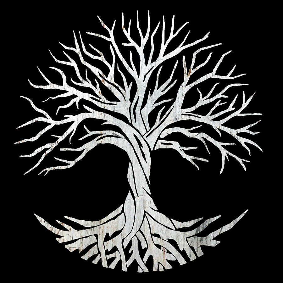 Tree of Life Yoga Zen Meditation Metal Painting by Tony Rubino