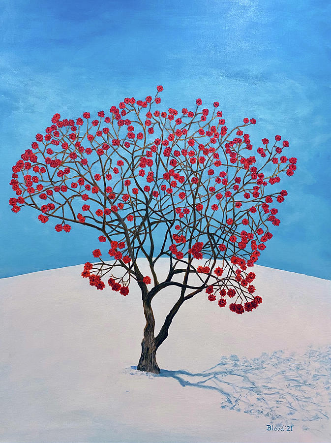 Tree of Roses Painting by Thomas Blood