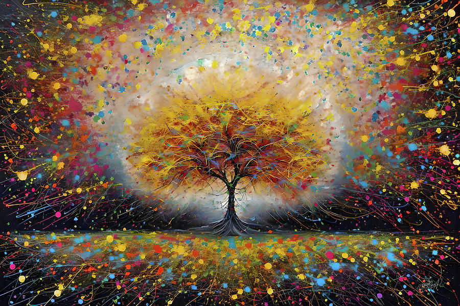 Tree Of Stability In Colors Of The Universe Digital Art