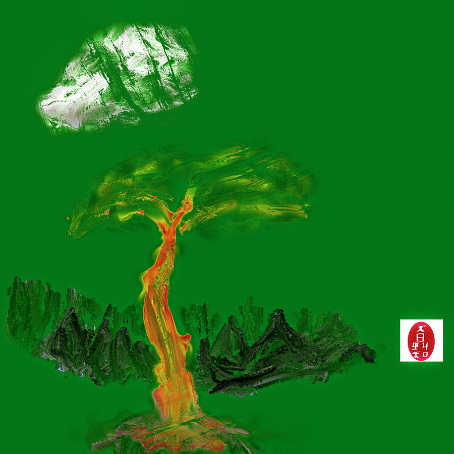 Tree on green #j7 Digital Art by Leif Sohlman
