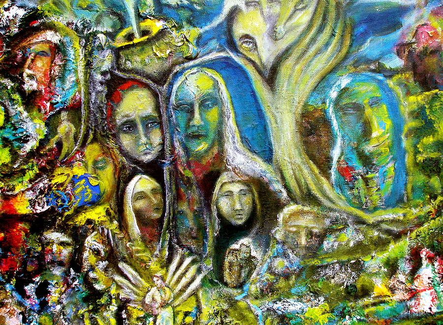 Tree People Painting by Kicking Bear  Productions
