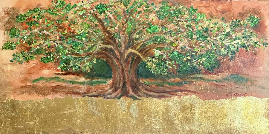Tree Planted By The River Painting by Karen Fontenot Tree Planted By The River Painting by Karen Fontenot