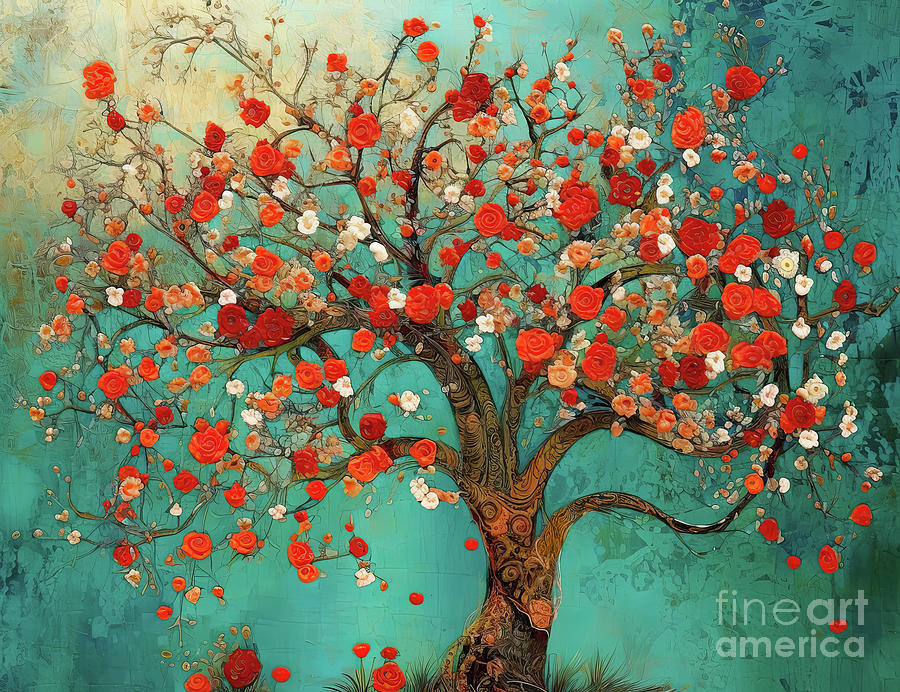 Tree Rapture II Painting by Mindy Sommers