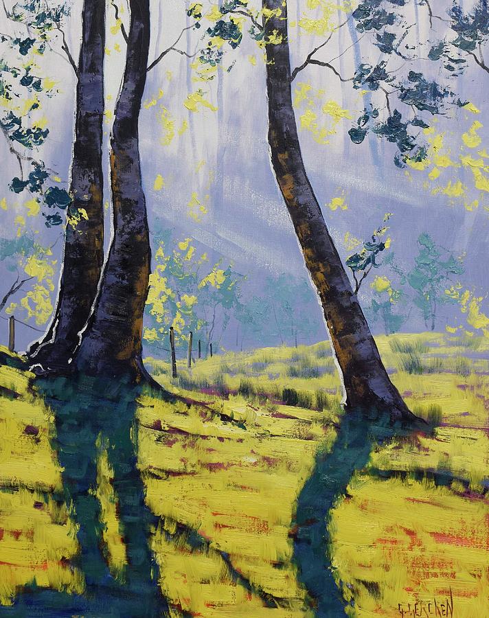 Tree Painting - Tree Shadows by Graham Gercken