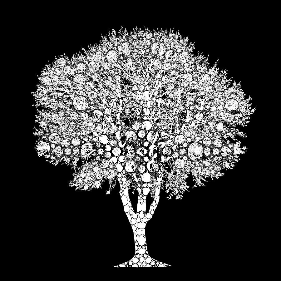 Tree Silhouette Design 202 Digital Art by Lucie Dumas