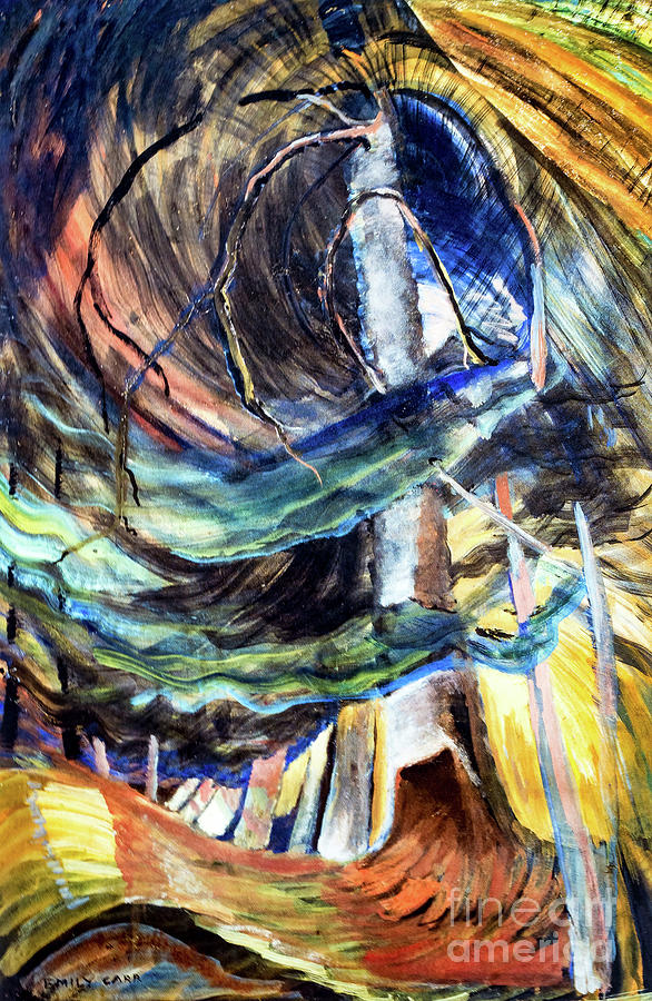 Tree Spiraling Upward by Emily Carr 1933 Painting by Emily Carr