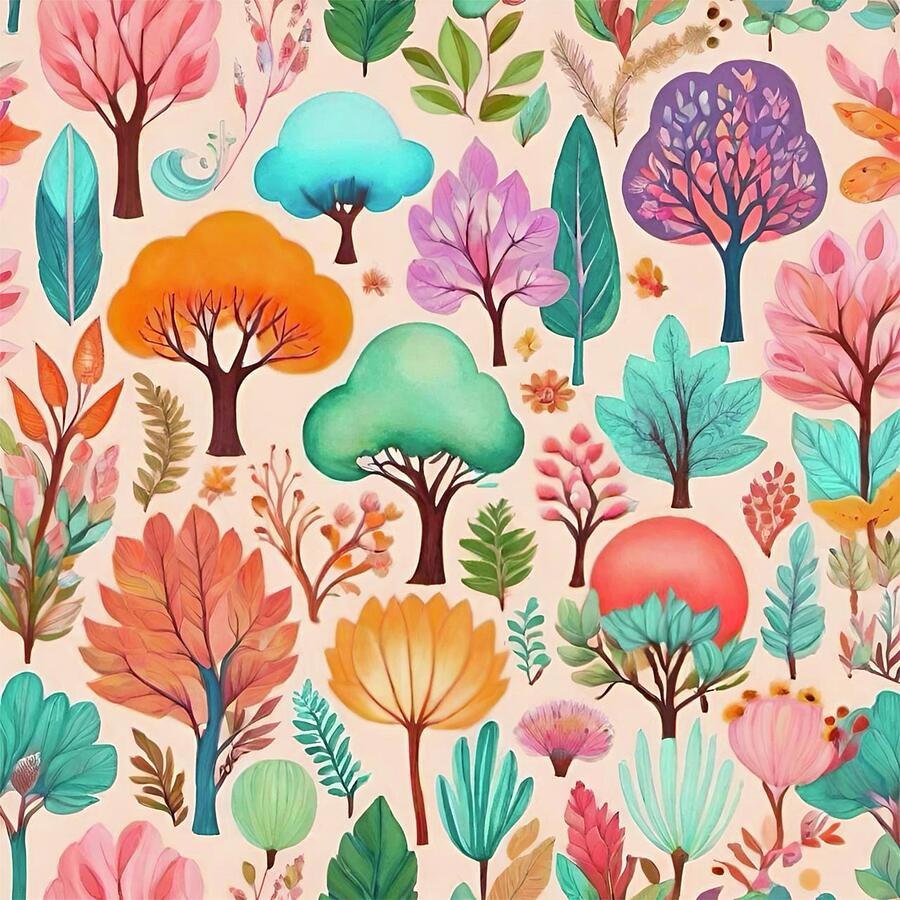 Tree Stories  Digital Art by Bonnie Bruno
