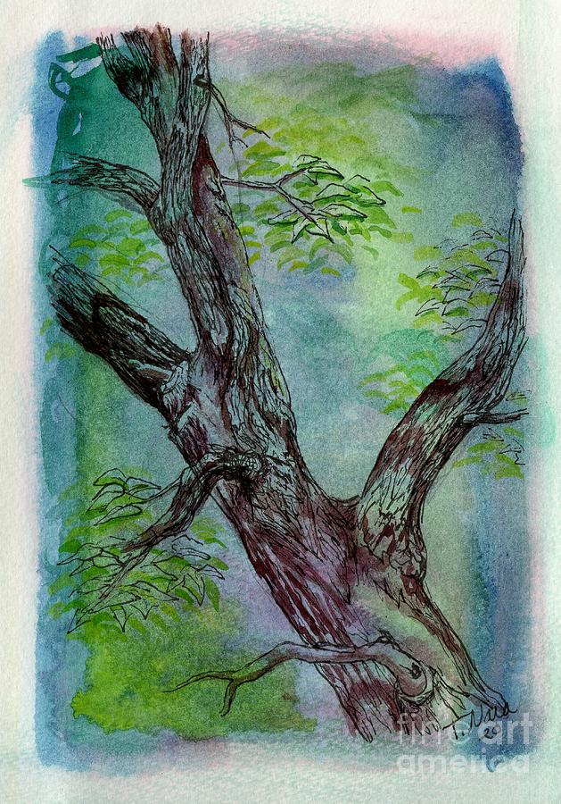 Tree that needs Pruning Painting by Tammy Nara