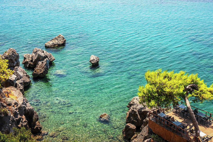 Tree-top Terrace Overlooking the Sea Photograph by Alexios Ntounas Tree-top Terrace Overlooking the Sea Photograph by Alexios Ntounas