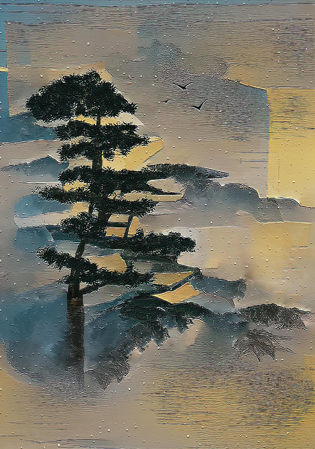 Tree Tops In The Mist Digital Art by Deborah League