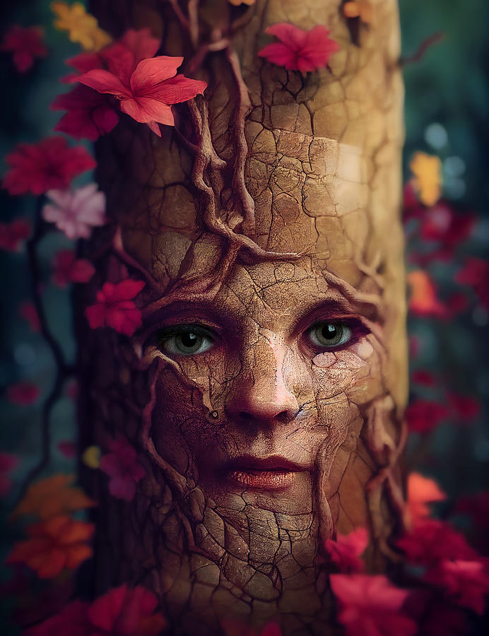 Tree Woman Digital Art by Jim Painter