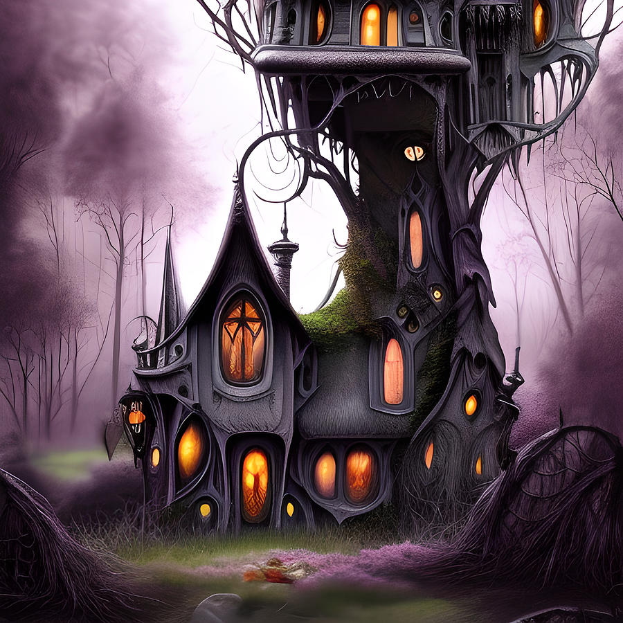 Treehouse Fantasy Backyard Getaway vs6 Digital Art by Bella Frenchy ...