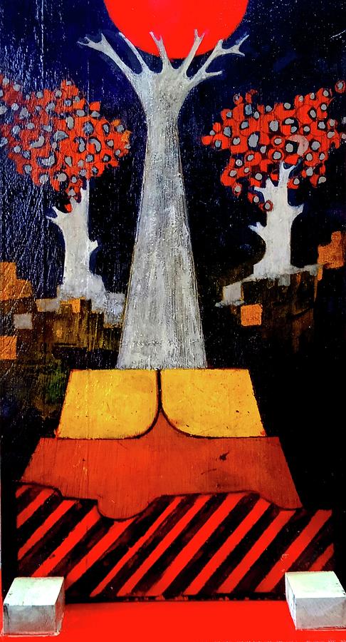 Tree.of Joy Painting by Adalardo Nunciato  Santiago