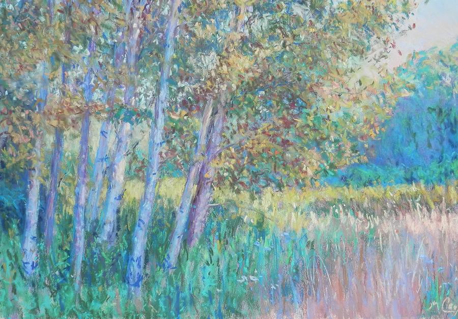Trees and Grasses Painting by Michael Camp