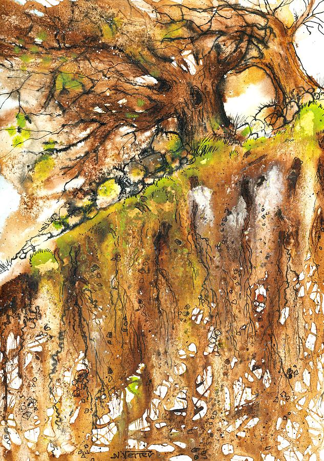 Trees and roots Painting by Nataliya Vetter