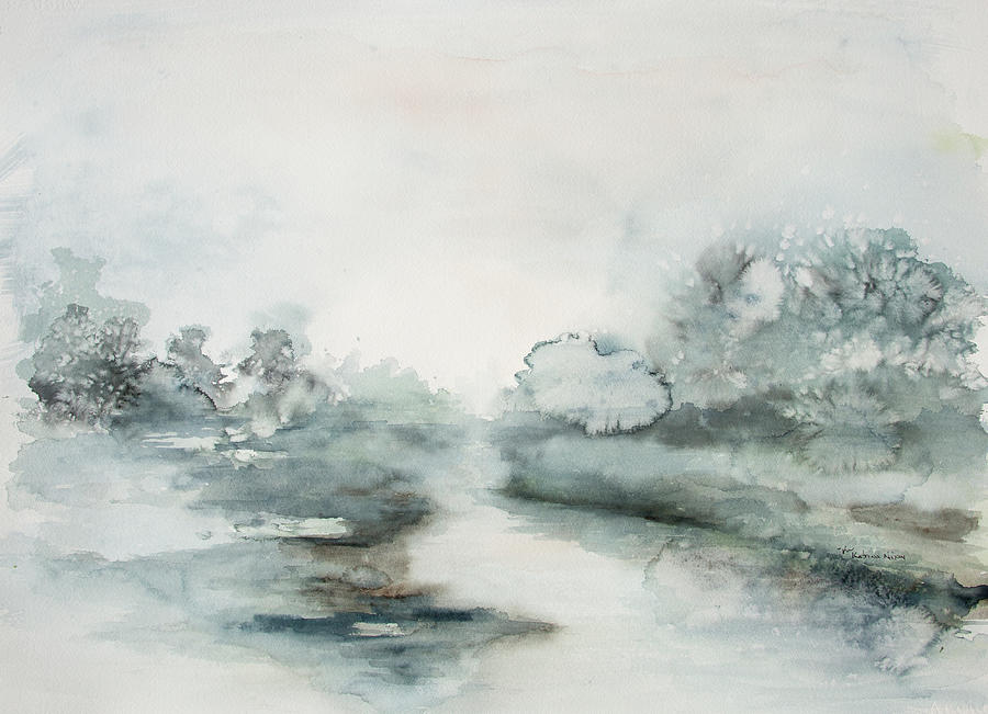 Valley Stream Painting by Katrina Nixon