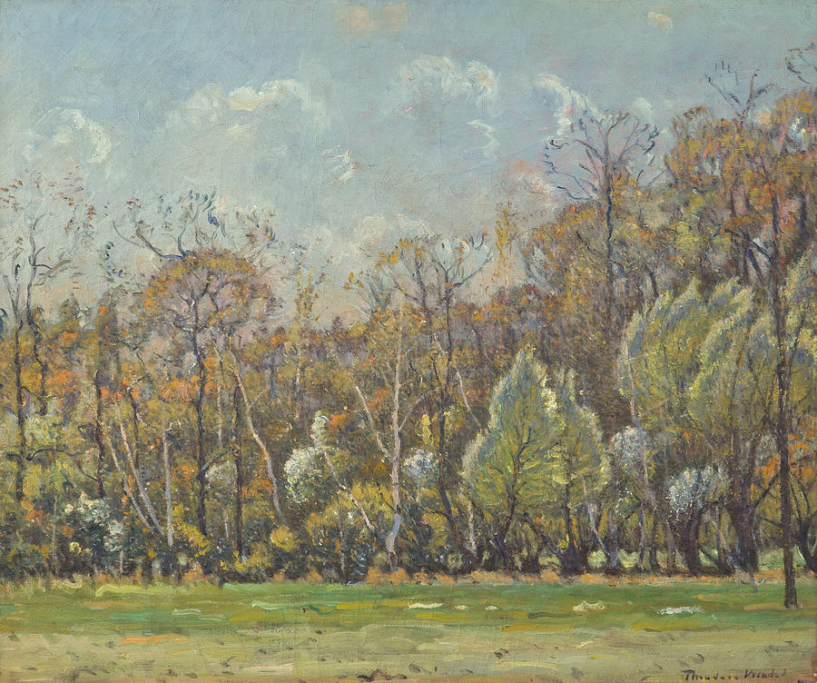 Trees at Heartbreak Hill, Upper Farm by Theodore Wendel 1857 1932 ...