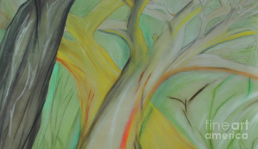 Trees in Love Pastel by George D Gordon III