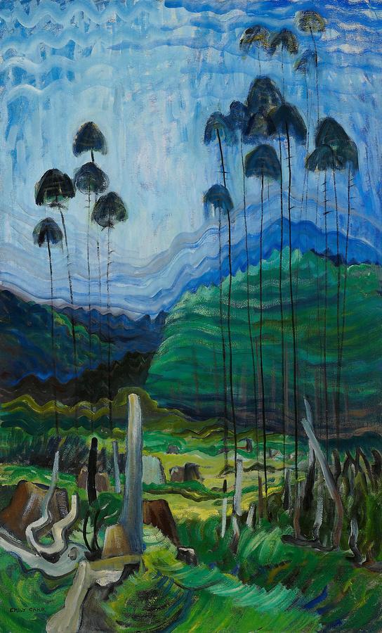 Trees in the Sky - Emily Carr Digital Art by Samuel HUYNH Trees in the Sky - Emily Carr Digital Art by Samuel HUYNH