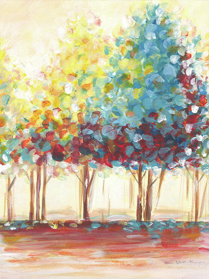 Trees Painting by Joyce Clark