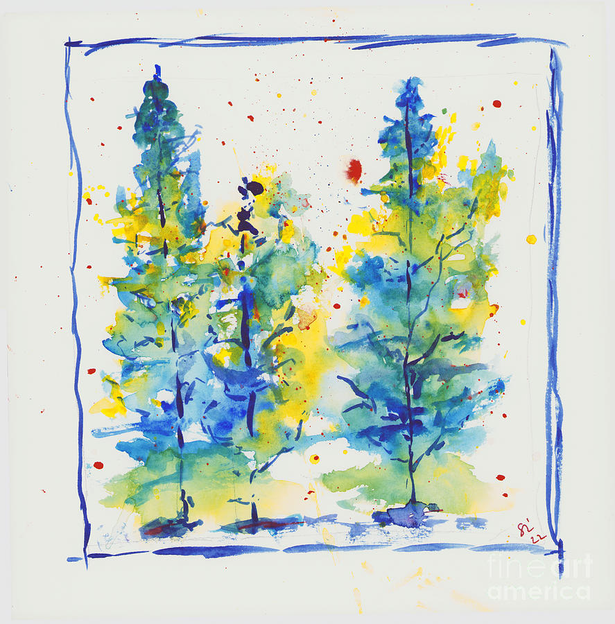 Trees Painting by Loretta