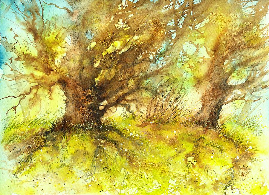 Trees Painting by Nataliya Vetter