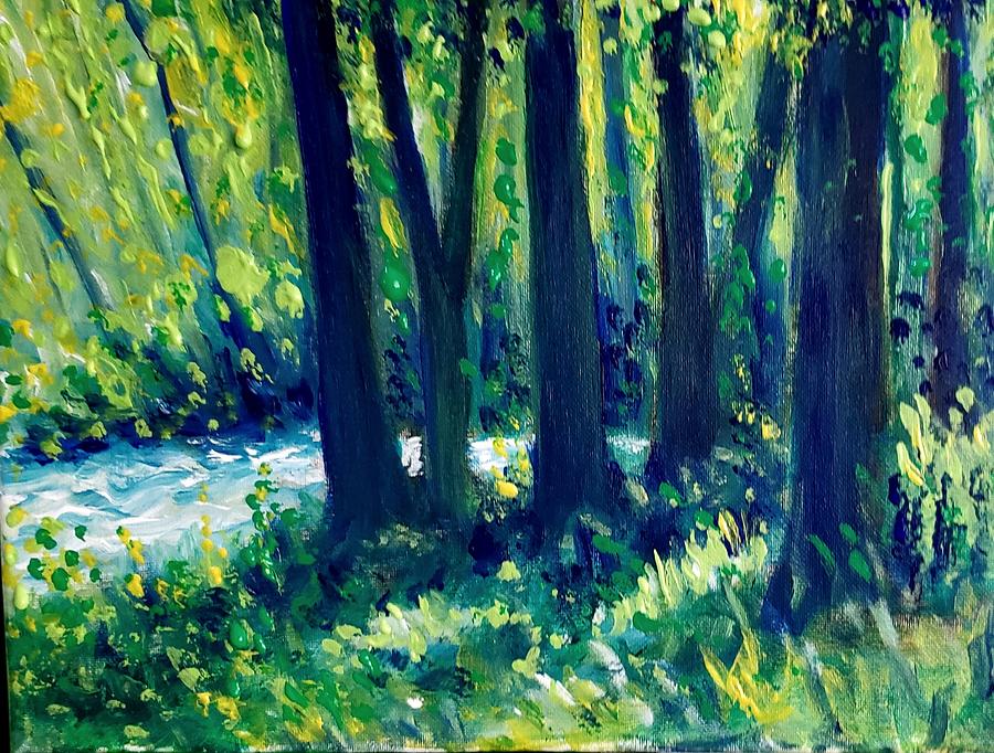 Trees5 Painting by Larry Palmer