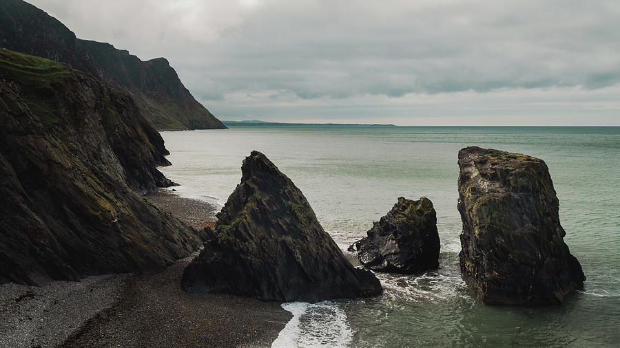 Trefor Sea Stacks Photograph by Neon Light Photography