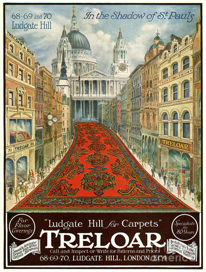 Treloar Carpets Advertisement, 1921 Drawing by Granger