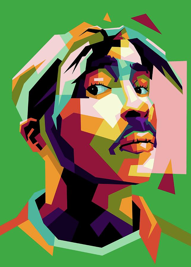 Trend Singer 2Pac in wpap art Digital Art by Creator WPAP - Fine Art ...