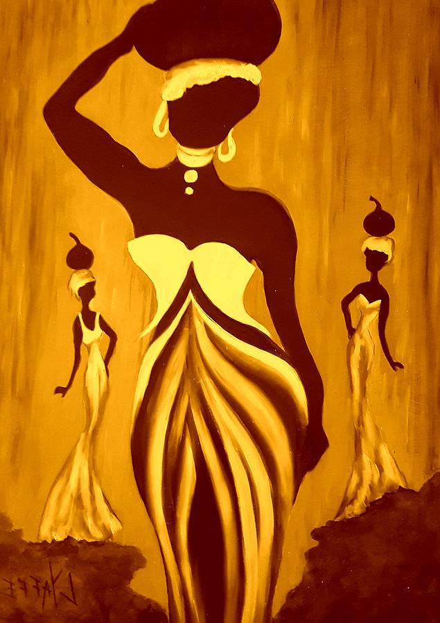 Trendy African Woman Digital Art by Loraine Yaffe