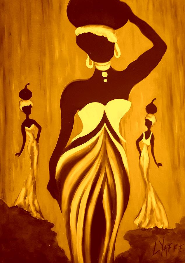 Trendy African Women Dancing Digital Art by Loraine Yaffe