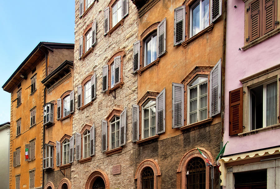 Trento Italy Windows Photograph by Carolyn Derstine