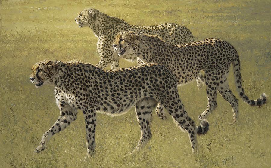 Wildlife Painting - Tres Hermanos by Greg Beecham