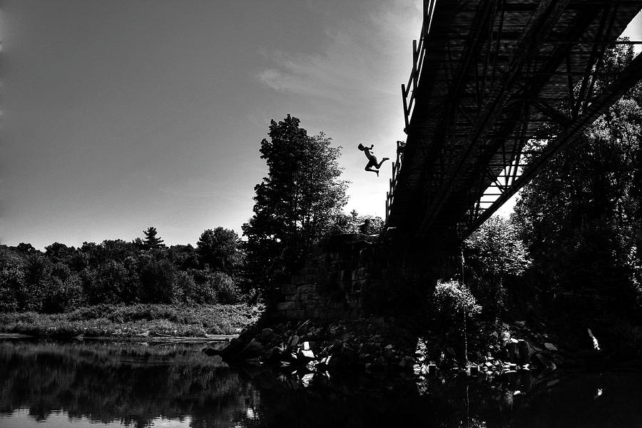 Trestle Leap Monochrome Photograph by Wayne King