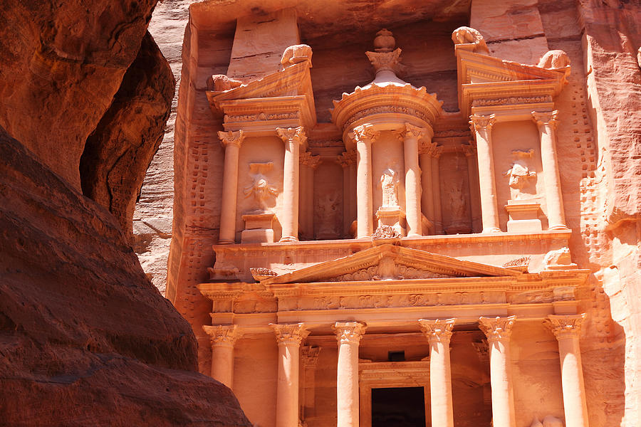 Tresury building in Petra Jordan Photograph by Pglover