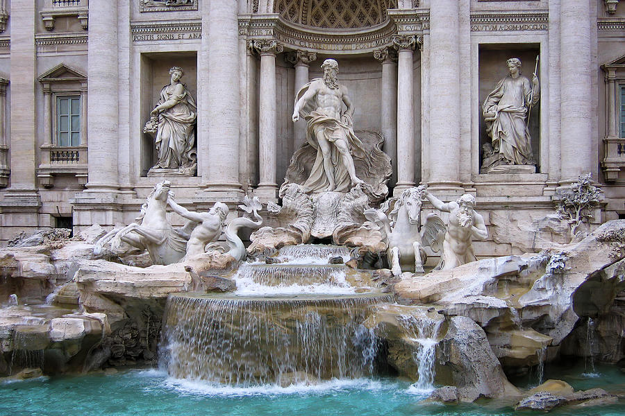 Trevi Fountain 01 Photograph by Ginger Stein